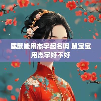 属鼠能用杰字起名吗 鼠宝宝用杰字好不好