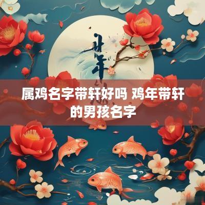 属鸡名字带轩好吗 鸡年带轩的男孩名字