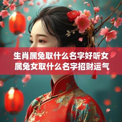 生肖属兔取什么名字好听女 属兔女取什么名字招财运气好