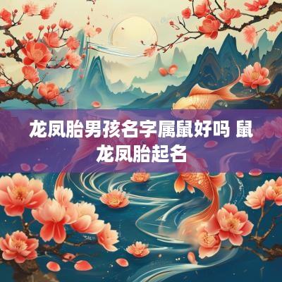 龙凤胎男孩名字属鼠好吗 鼠龙凤胎起名