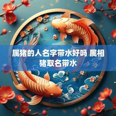 属猪的人名字带水好吗 属相猪取名带水