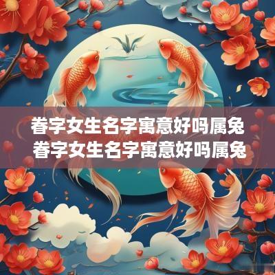 眷字女生名字寓意好吗属兔 眷字女生名字寓意好吗属兔男孩