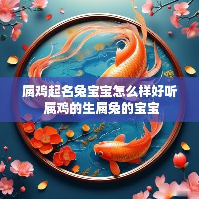 属鸡起名兔宝宝怎么样好听 属鸡的生属兔的宝宝