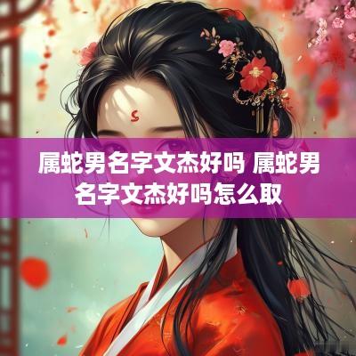 属蛇男名字文杰好吗 属蛇男名字文杰好吗怎么取