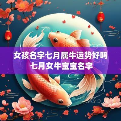 女孩名字七月属牛运势好吗 七月女牛宝宝名字