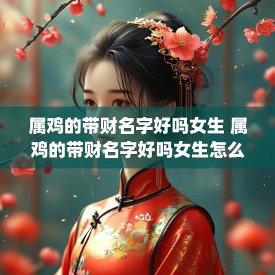 属鸡的带财名字好吗女生 属鸡的带财名字好吗女生怎么取