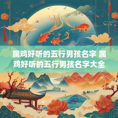 属鸡好听的五行男孩名字 属鸡好听的五行男孩名字大全