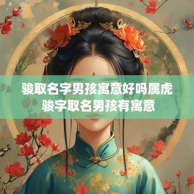 骏取名字男孩寓意好吗属虎 骏字取名男孩有寓意