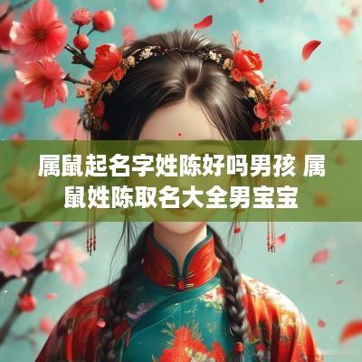 属鼠起名字姓陈好吗男孩 属鼠姓陈取名大全男宝宝