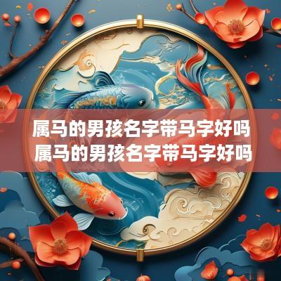 属马的男孩名字带马字好吗 属马的男孩名字带马字好吗