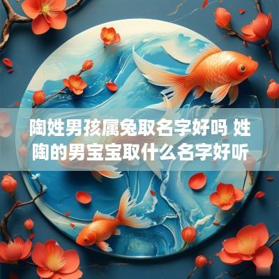 陶姓男孩属兔取名字好吗 姓陶的男宝宝取什么名字好听