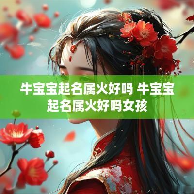牛宝宝起名属火好吗 牛宝宝起名属火好吗女孩