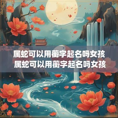 属蛇可以用蘅字起名吗女孩 属蛇可以用蘅字起名吗女孩子