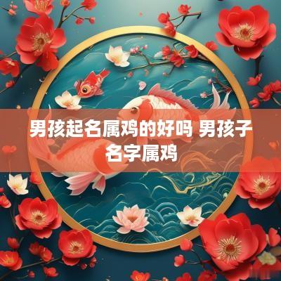 男孩起名属鸡的好吗 男孩子名字属鸡