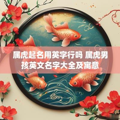 属虎起名用英字行吗 属虎男孩英文名字大全及寓意