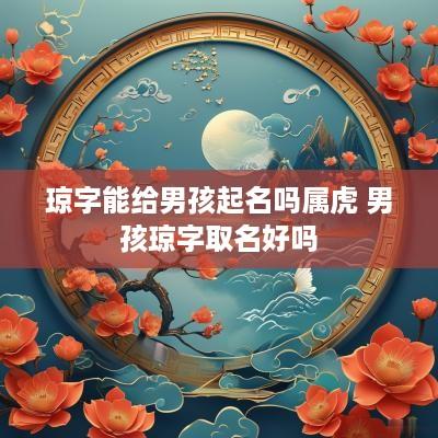 琼字能给男孩起名吗属虎 男孩琼字取名好吗