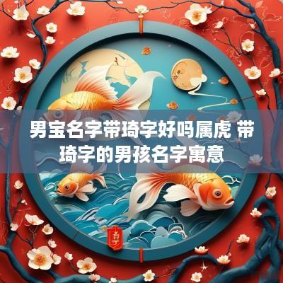 男宝名字带琦字好吗属虎 带琦字的男孩名字寓意