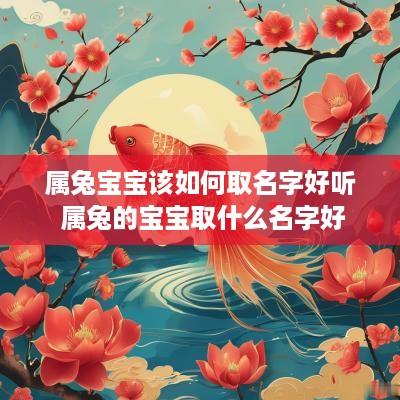 属兔宝宝该如何取名字好听 属兔的宝宝取什么名字好