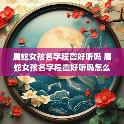 属蛇女孩名字程霞好听吗 属蛇女孩名字程霞好听吗怎么读