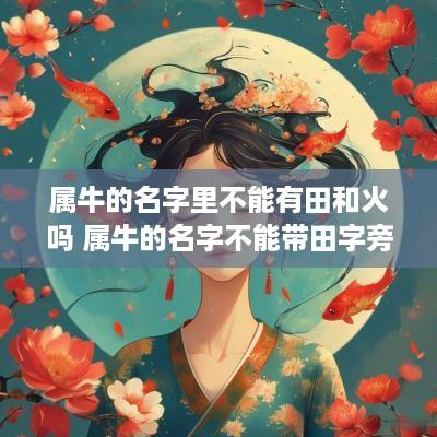 属牛的名字里不能有田和火吗 属牛的名字不能带田字旁吗