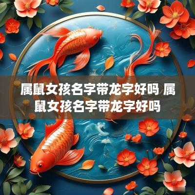 属鼠女孩名字带龙字好吗 属鼠女孩名字带龙字好吗