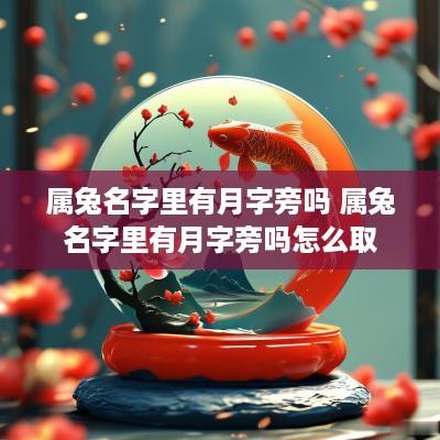 属兔名字里有月字旁吗 属兔名字里有月字旁吗怎么取