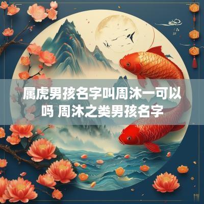 属虎男孩名字叫周沐一可以吗 周沐之类男孩名字