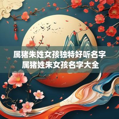 属猪朱姓女孩独特好听名字 属猪姓朱女孩名字大全