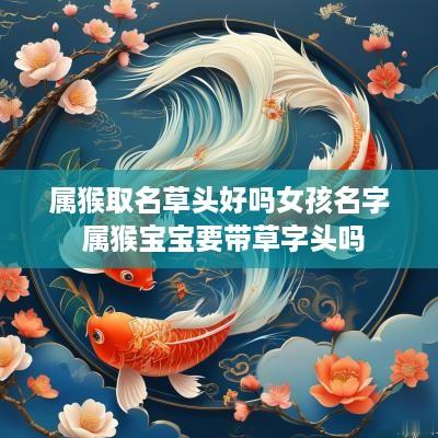 属猴取名草头好吗女孩名字 属猴宝宝要带草字头吗
