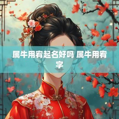 属牛用宥起名好吗 属牛用宥字
