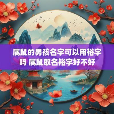 属鼠的男孩名字可以用裕字吗 属鼠取名裕字好不好
