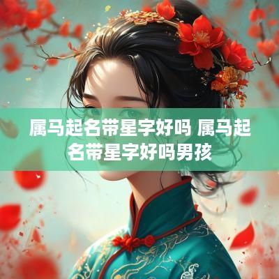 属马起名带星字好吗 属马起名带星字好吗男孩