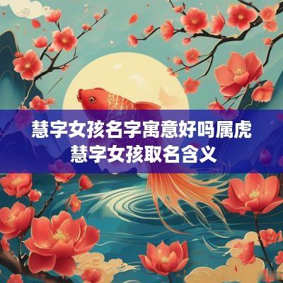 慧字女孩名字寓意好吗属虎 慧字女孩取名含义