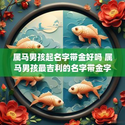 属马男孩起名字带金好吗 属马男孩最吉利的名字带金字