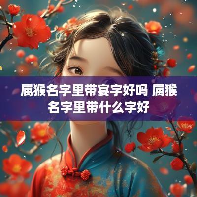 属猴名字里带宴字好吗 属猴名字里带什么字好