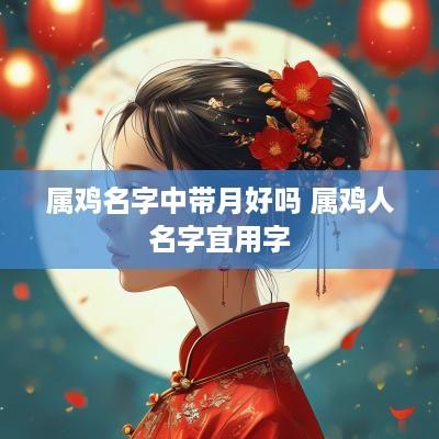 属鸡名字中带月好吗 属鸡人名字宜用字