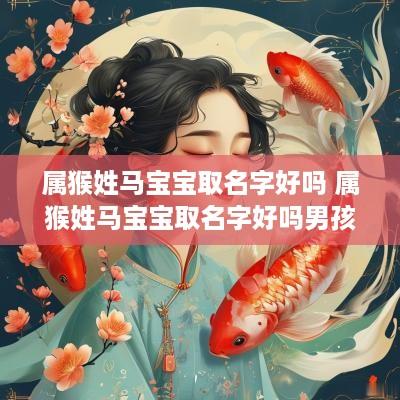 属猴姓马宝宝取名字好吗 属猴姓马宝宝取名字好吗男孩
