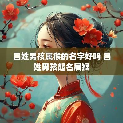 吕姓男孩属猴的名字好吗 吕姓男孩起名属猴