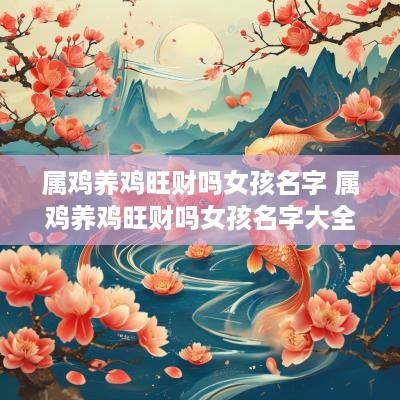 属鸡养鸡旺财吗女孩名字 属鸡养鸡旺财吗女孩名字大全