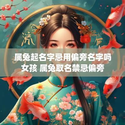 属兔起名字忌用偏旁名字吗女孩 属兔取名禁忌偏旁