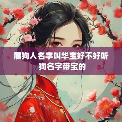 属狗人名字叫华宝好不好听 狗名字带宝的