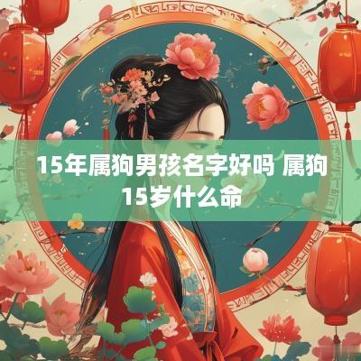 15年属狗男孩名字好吗 属狗15岁什么命