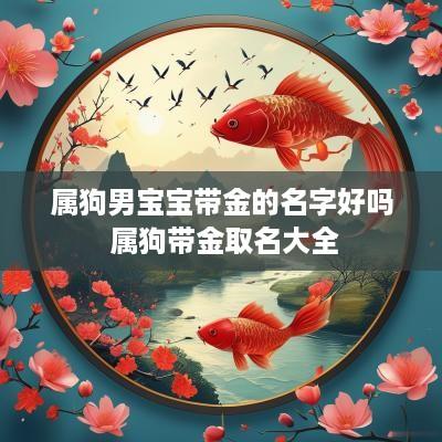 属狗男宝宝带金的名字好吗 属狗带金取名大全