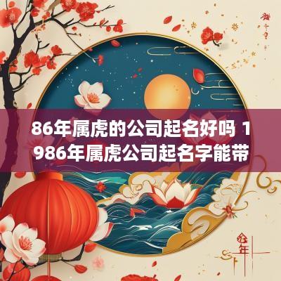 86年属虎的公司起名好吗 1986年属虎公司起名字能带好运能发财