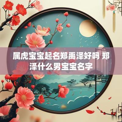 属虎宝宝起名郑禹泽好吗 郑泽什么男宝宝名字