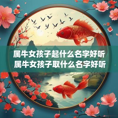 属牛女孩子起什么名字好听 属牛女孩子取什么名字好听有内涵