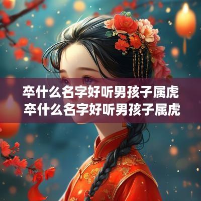卒什么名字好听男孩子属虎 卒什么名字好听男孩子属虎的