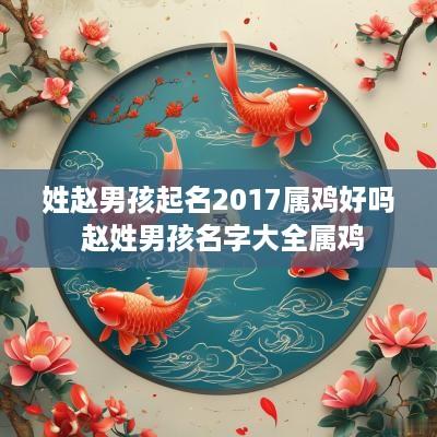 姓赵男孩起名2017属鸡好吗 赵姓男孩名字大全属鸡