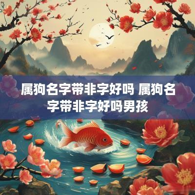 属狗名字带非字好吗 属狗名字带非字好吗男孩