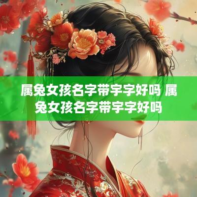 属兔女孩名字带宇字好吗 属兔女孩名字带宇字好吗